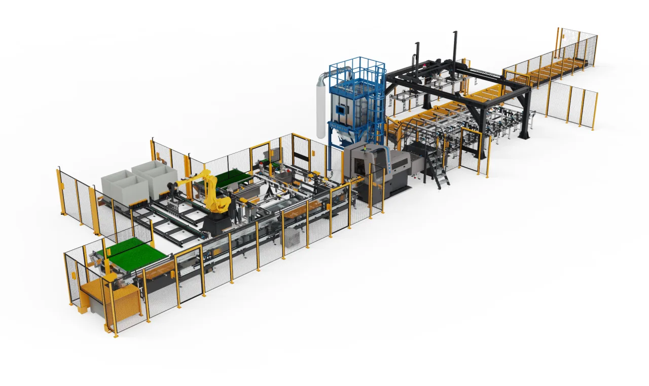 Customized ExactCut production line — automated cutting and handling